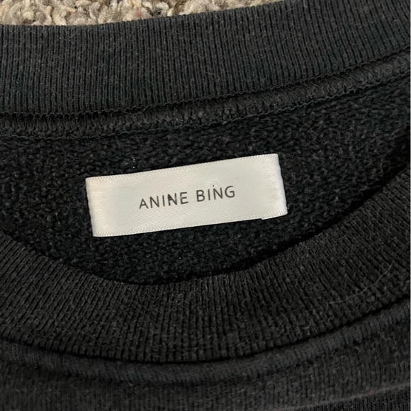 Anine Bing eagle Los Angeles faded black sweatshirt large - Picture 3 of 7
